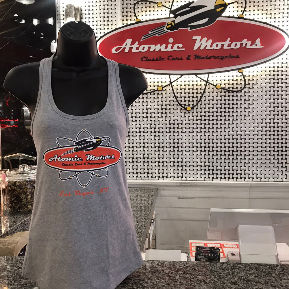 Ladies,Atomic Motors Rocket,Tank,Heather Grey