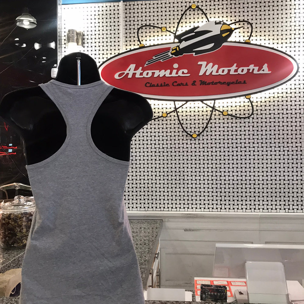 Ladies,Atomic Motors Rocket,Tank,Heather Grey