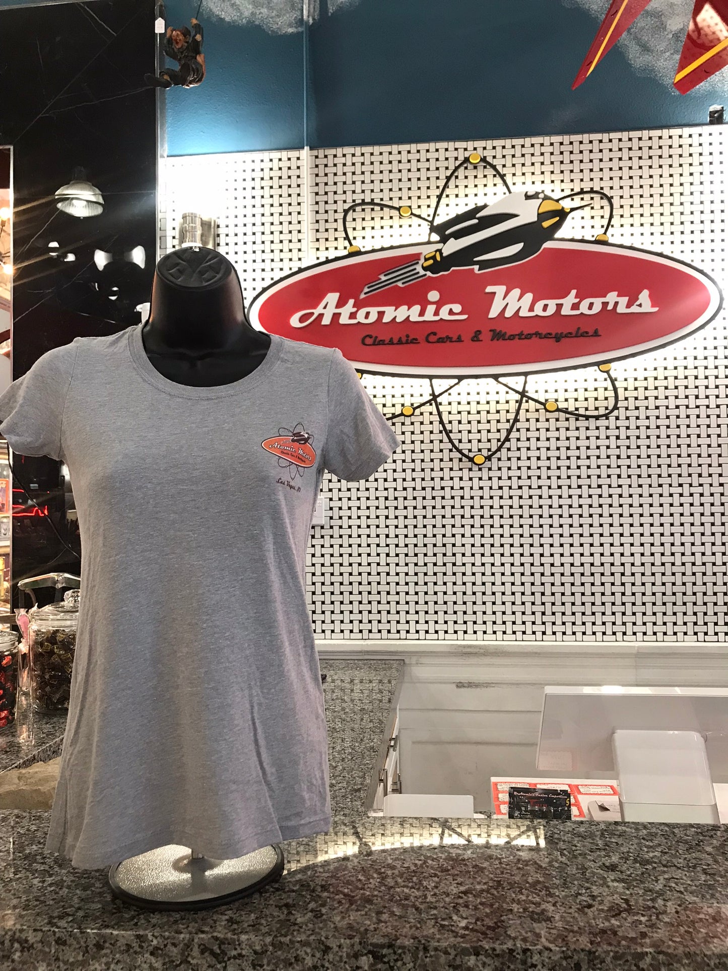 Ladies T-Shirt,Atomic Bomb Classic,Heather Grey