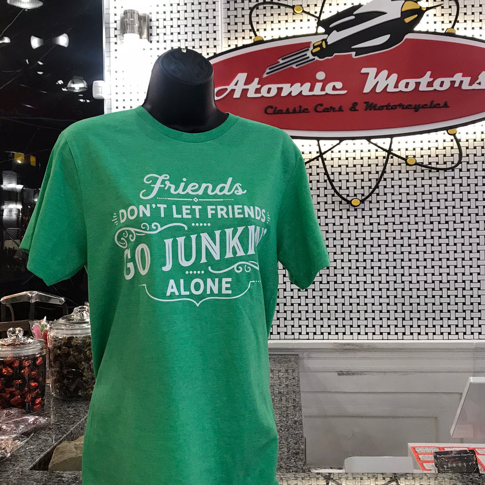 Ladies T-Shirt,Friends Don't Let Friends,Heather Green