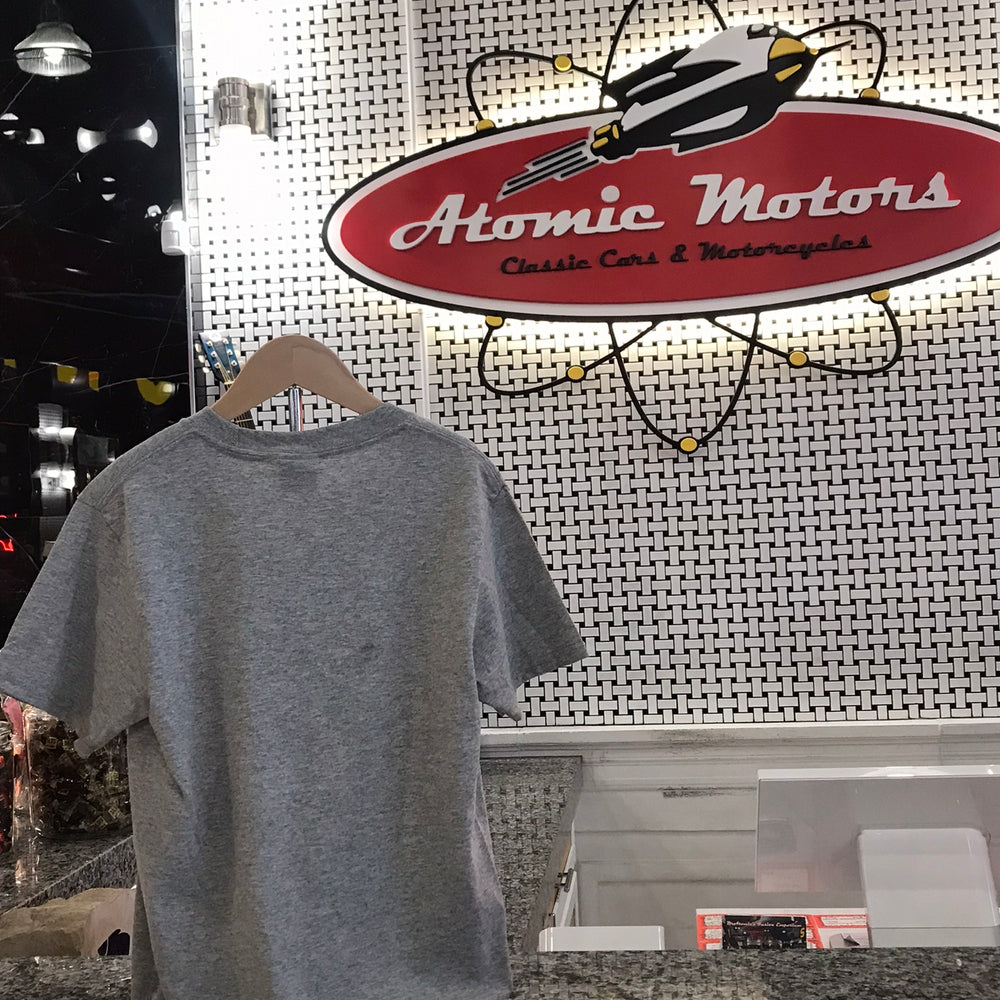 Youth T-Shirt,Atomic Motors,Athletic Grey