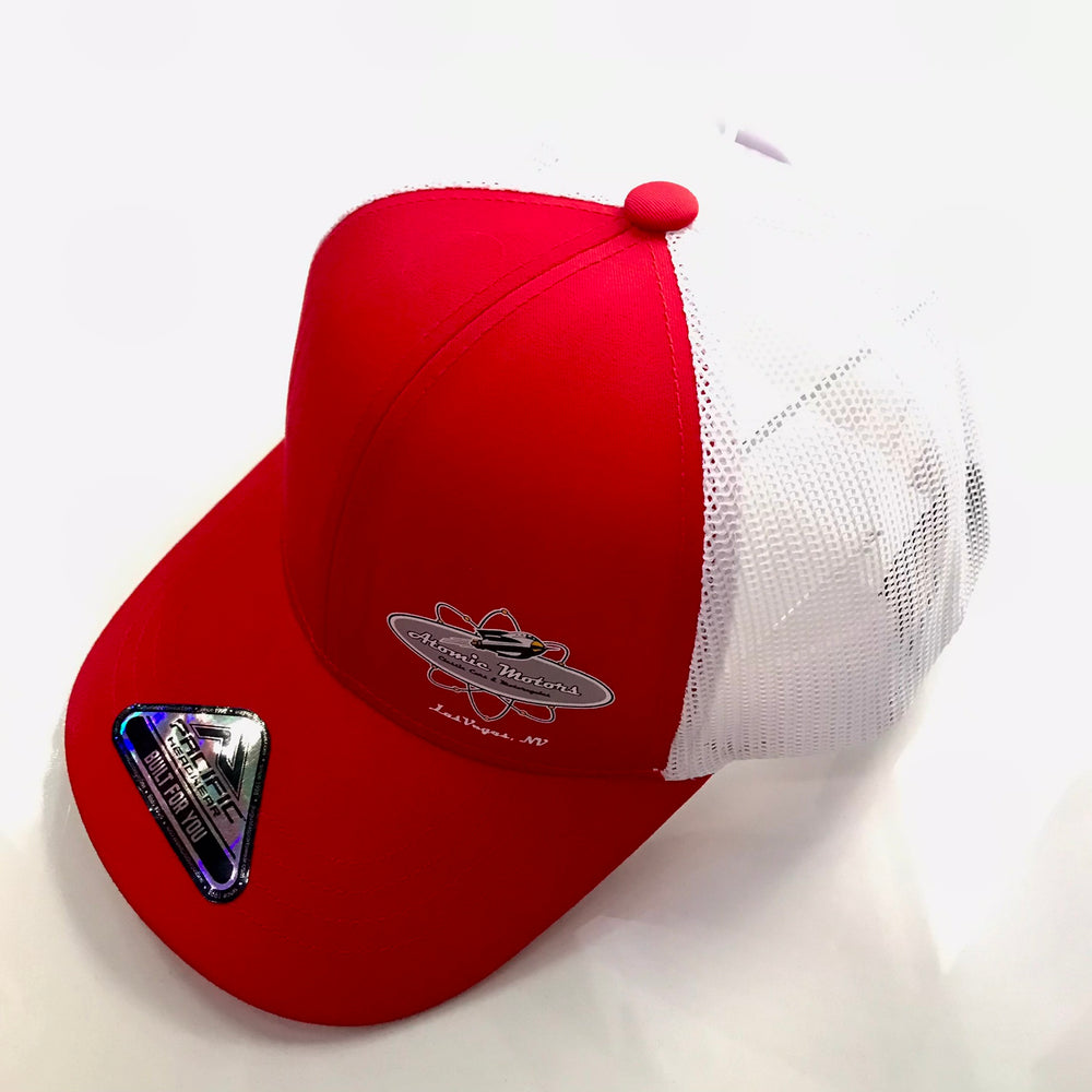 Atomic Motors Youth Adjustable Head Ware, Red & White