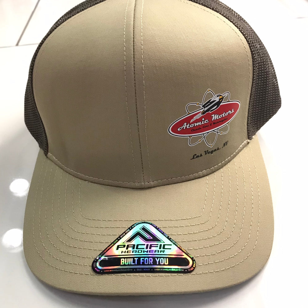 Atomic Motors Pacific Head Ware Built Just For You,Adjustable, Tan Brown