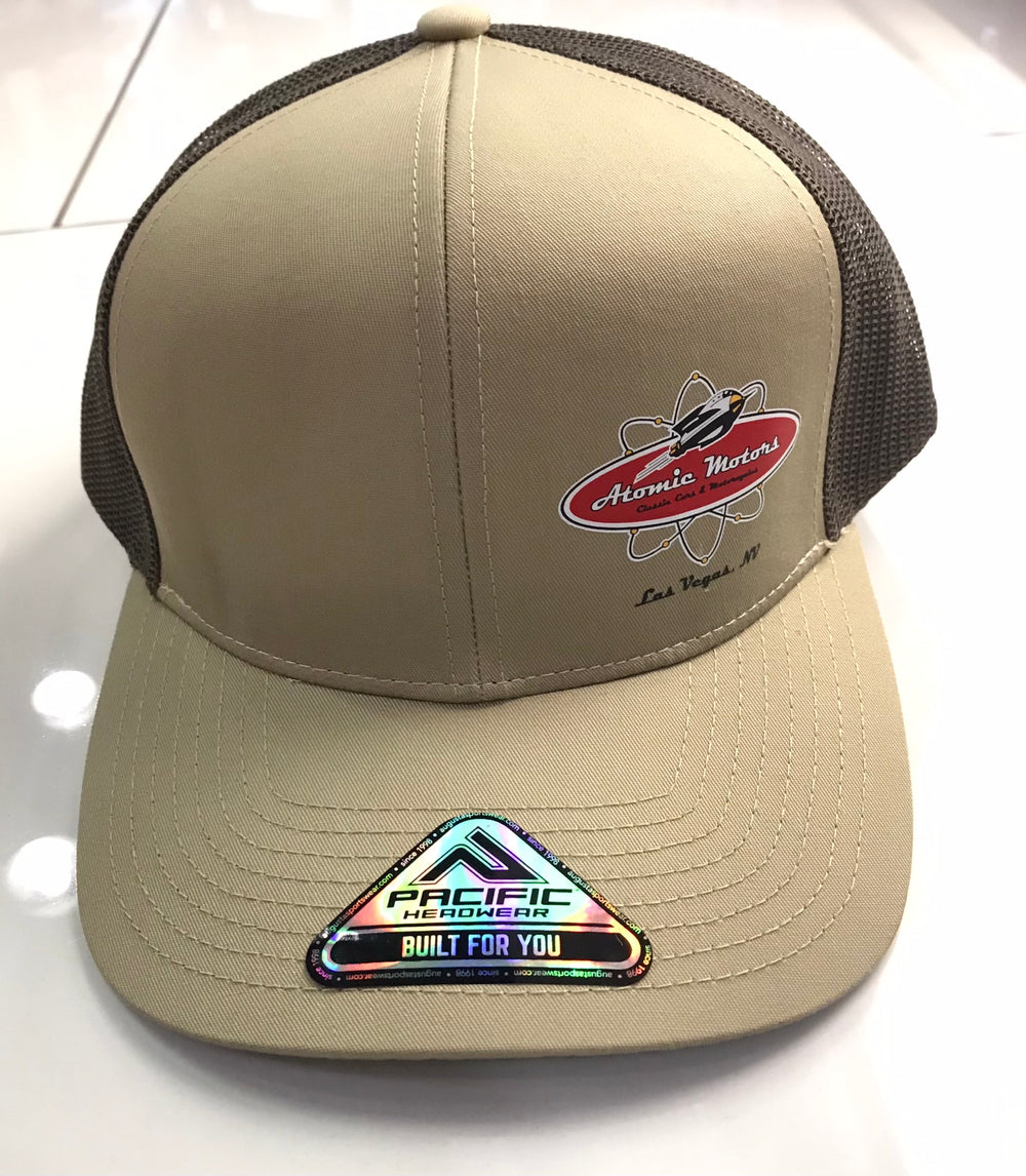 Atomic Motors Pacific Head Ware Built Just For You,Adjustable, Tan Brown