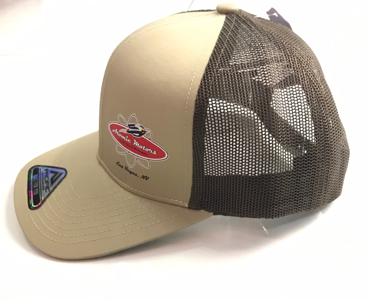 Atomic Motors Pacific Head Ware Built Just For You,Adjustable, Tan Brown