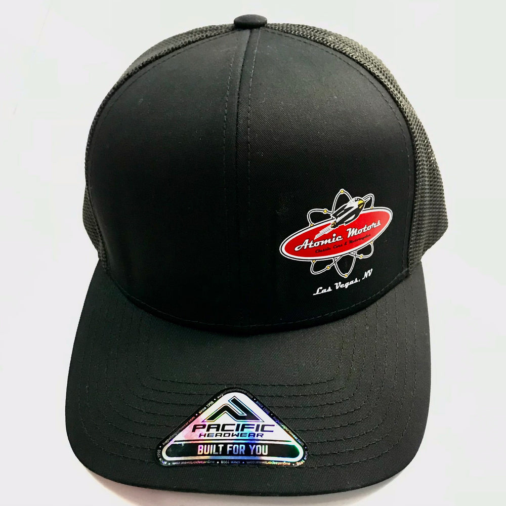 Atomic Motors, Pacific Head Wear Built Just For You, Black