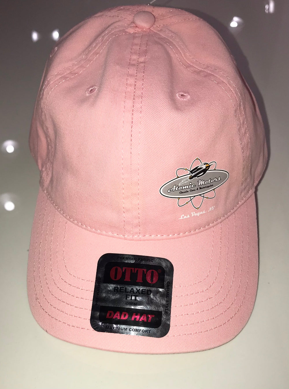 Atomic Motors OTTO Relaxed Fit Dad Hat, Pink