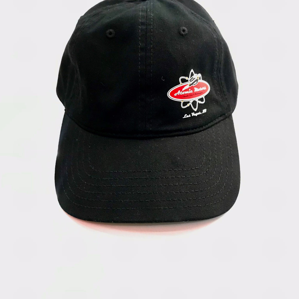 Atomic Motors Relaxed Fit Dad Hat, Black