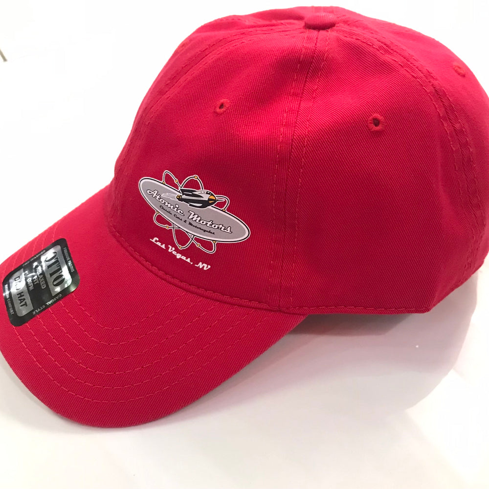 Atomic Motors OTTO Relaxed Fit Dad Hat,Red
