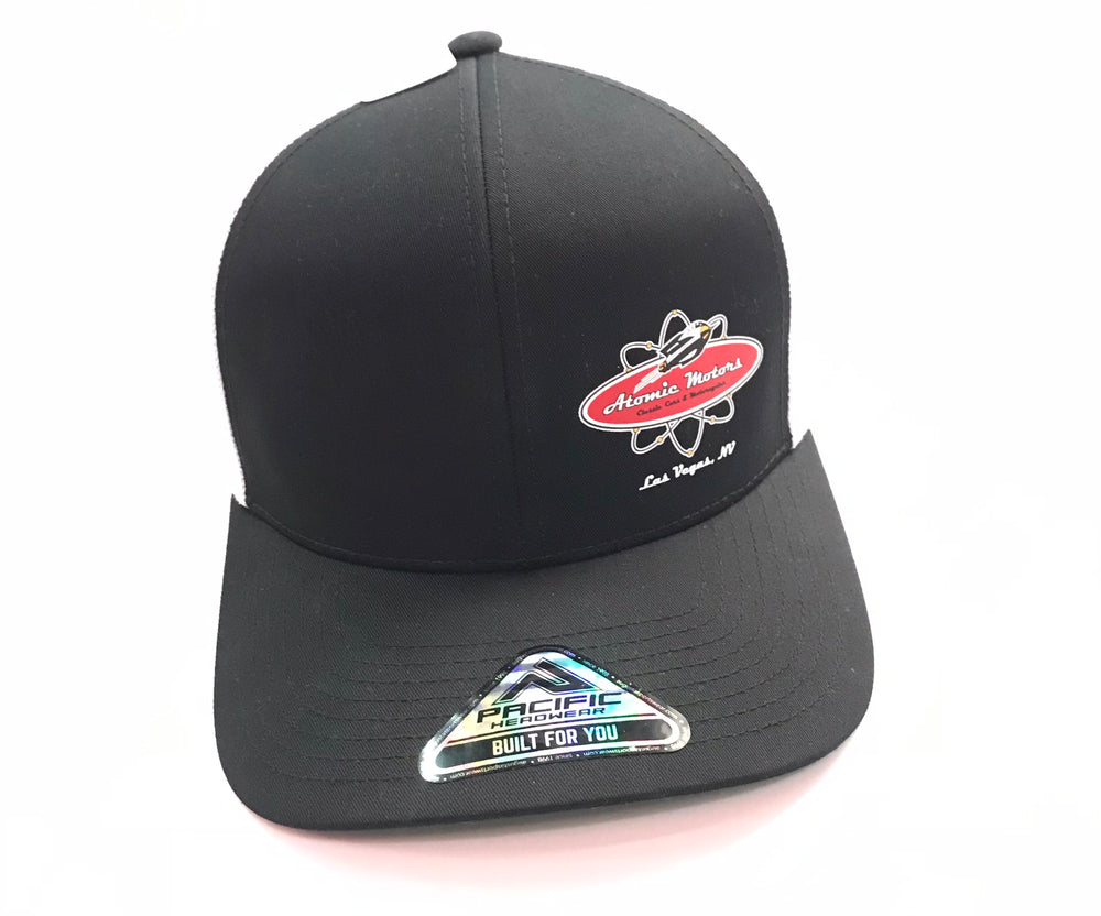 Atomic Motors,Pacific Head Wear, Black And White