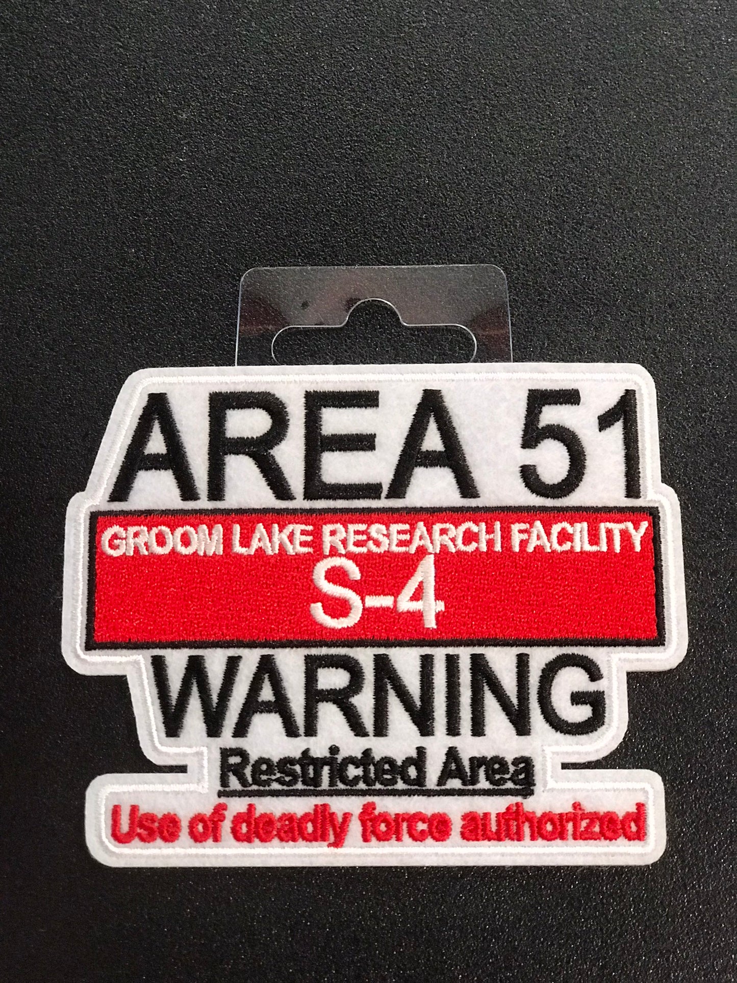 Patch,Area 51 S-4 Warning