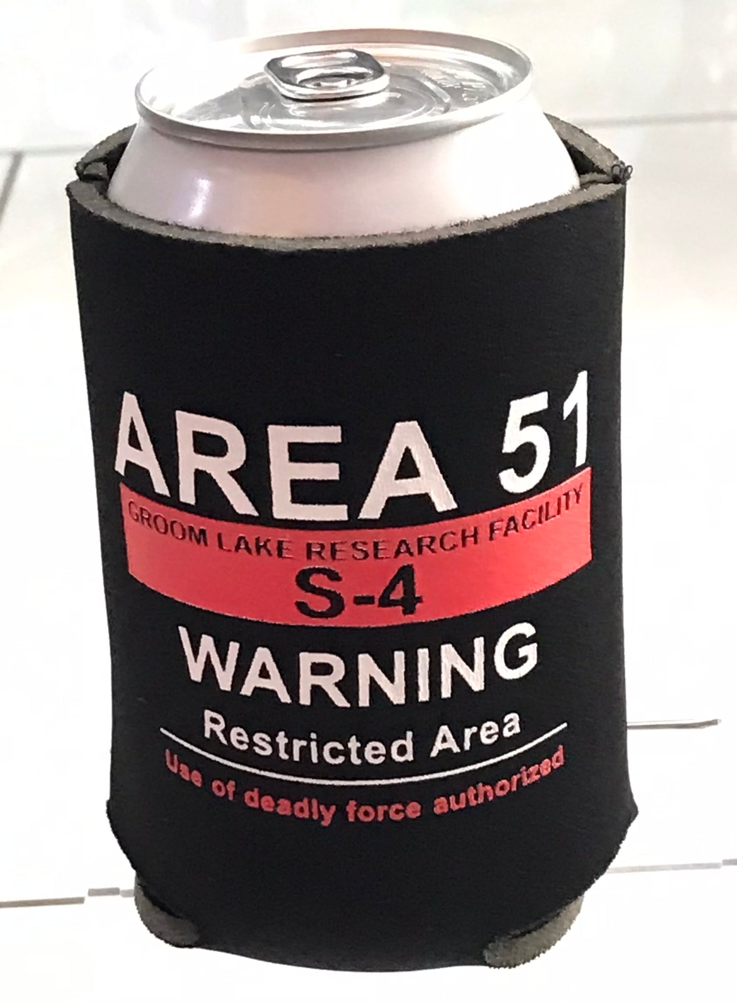 Coozie,Area 51,Red and Black