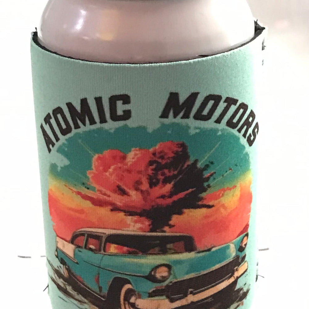 Coozie,Atomic Motors,Aqua Blue