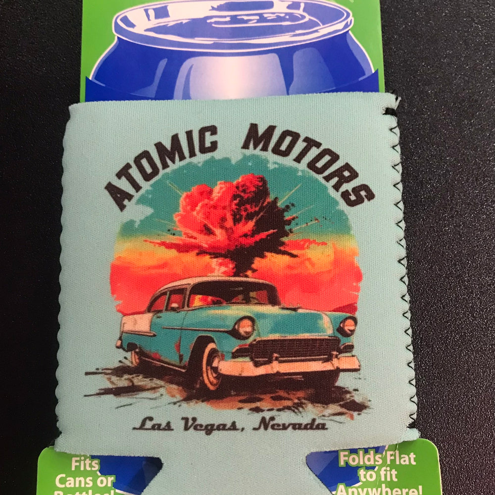 Coozie,Atomic Motors,Aqua Blue