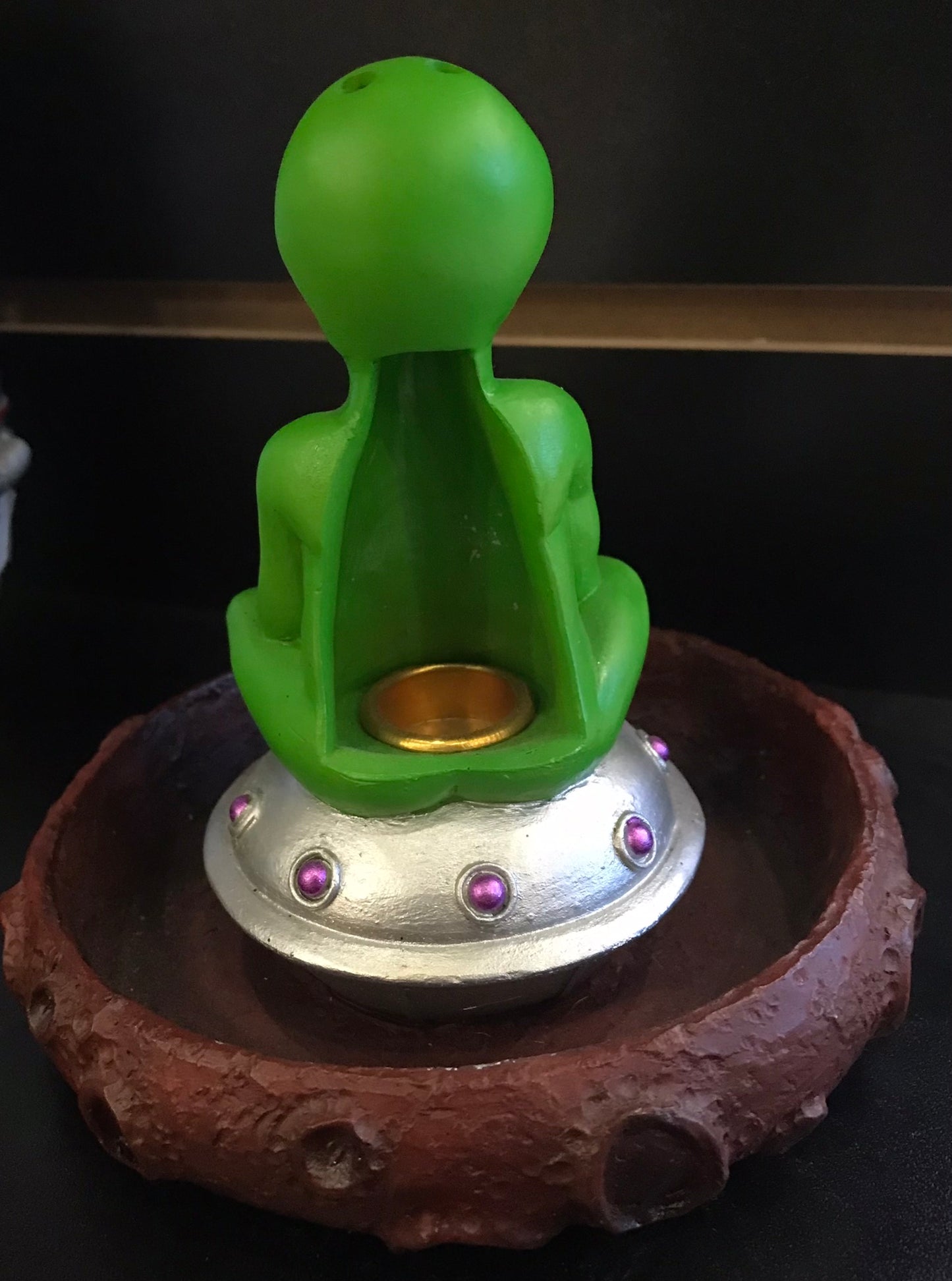 Incense Holder,Sitting Alien