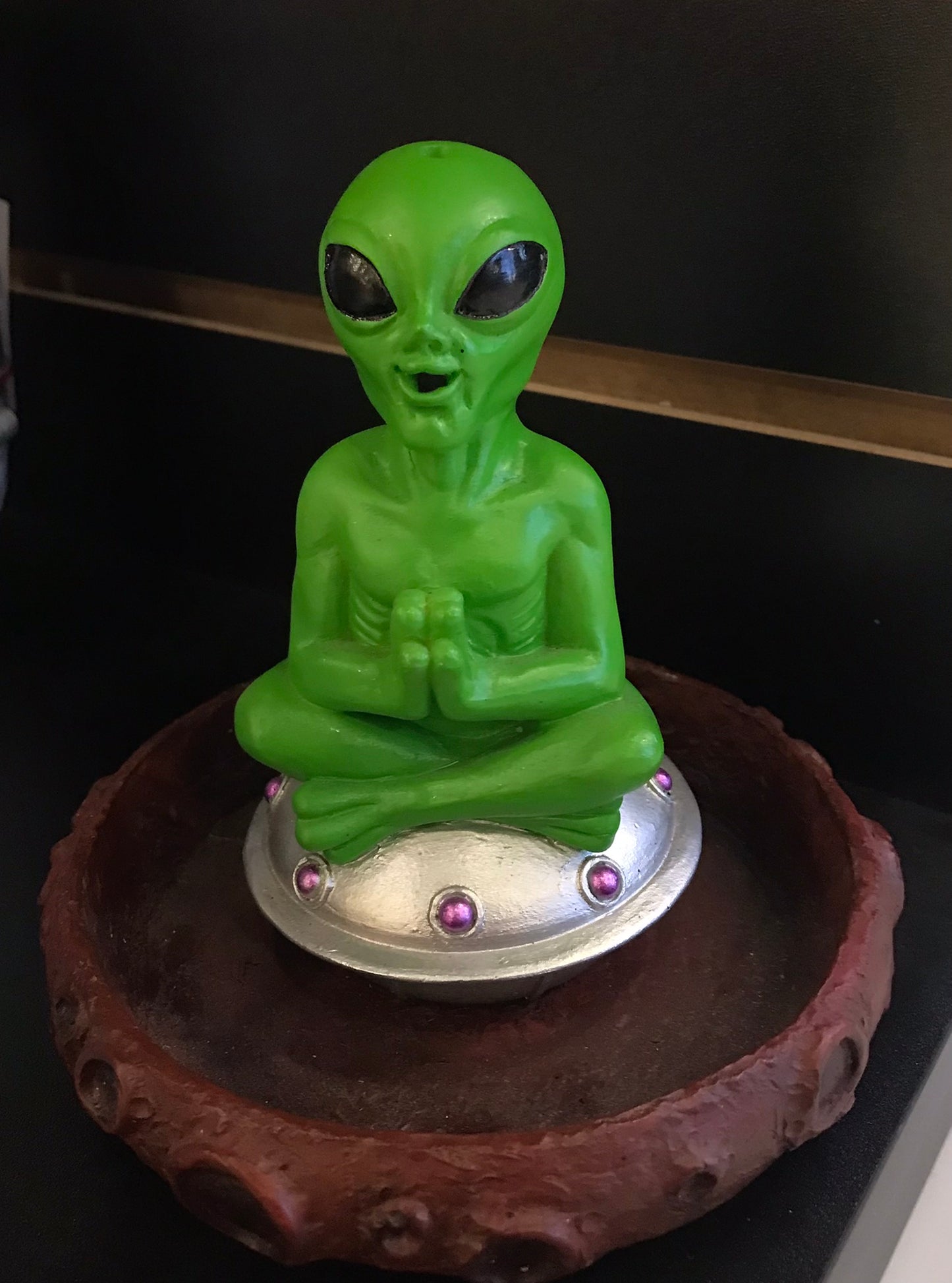 Incense Holder,Sitting Alien