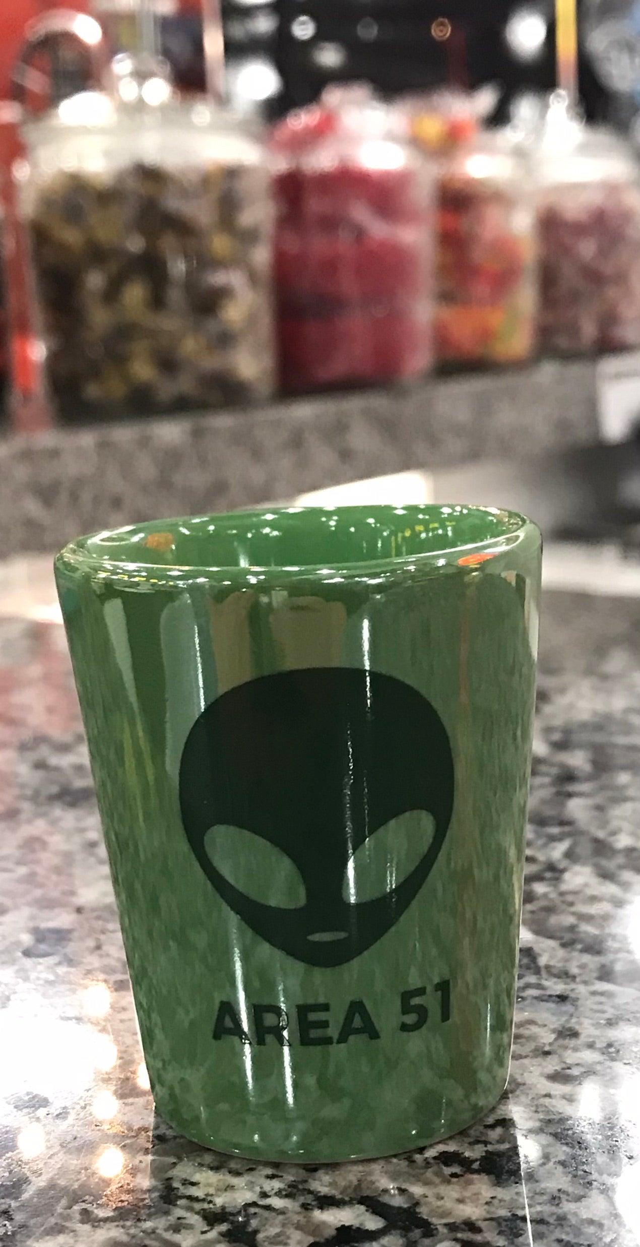 Shot Glass,Area 51,Green