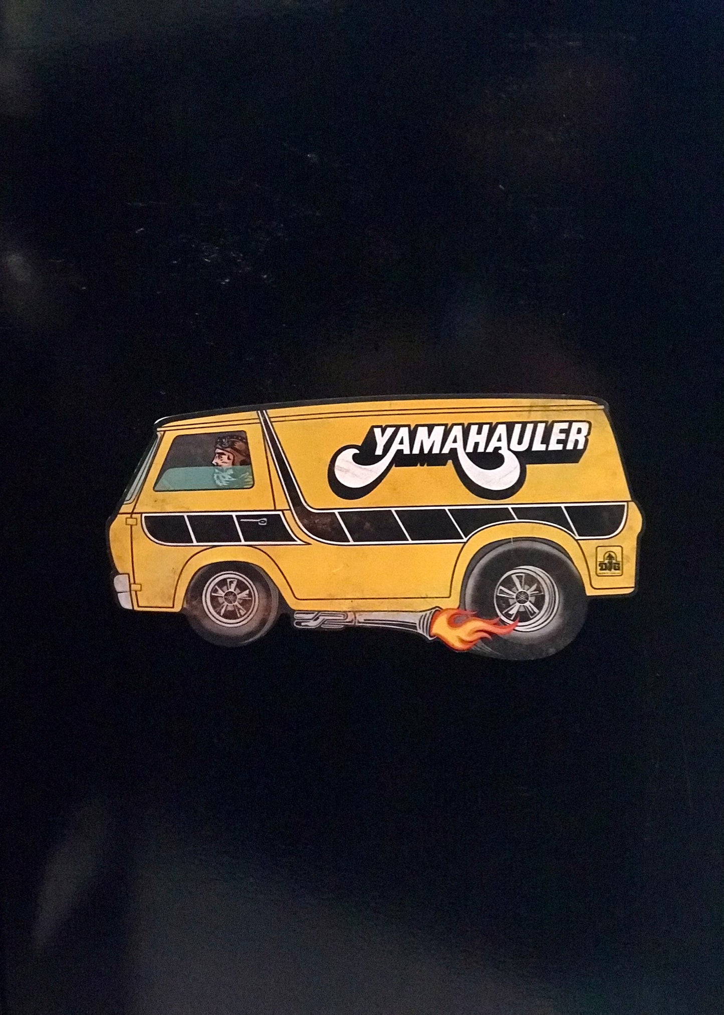 Magnet,Yamahauler Racing Van,Yellow