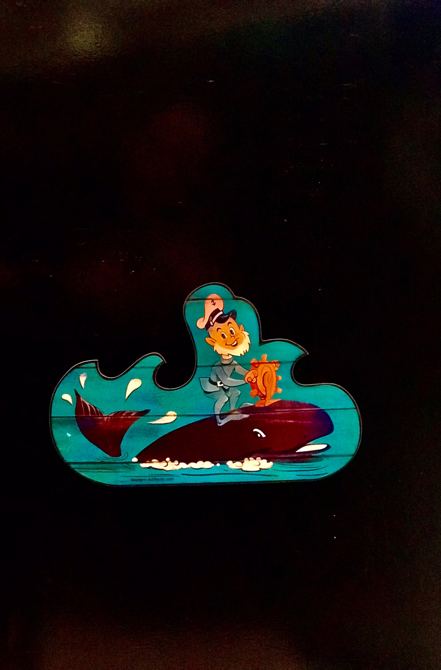 Magnet,Vintage,Captain Barnacle & The Whale