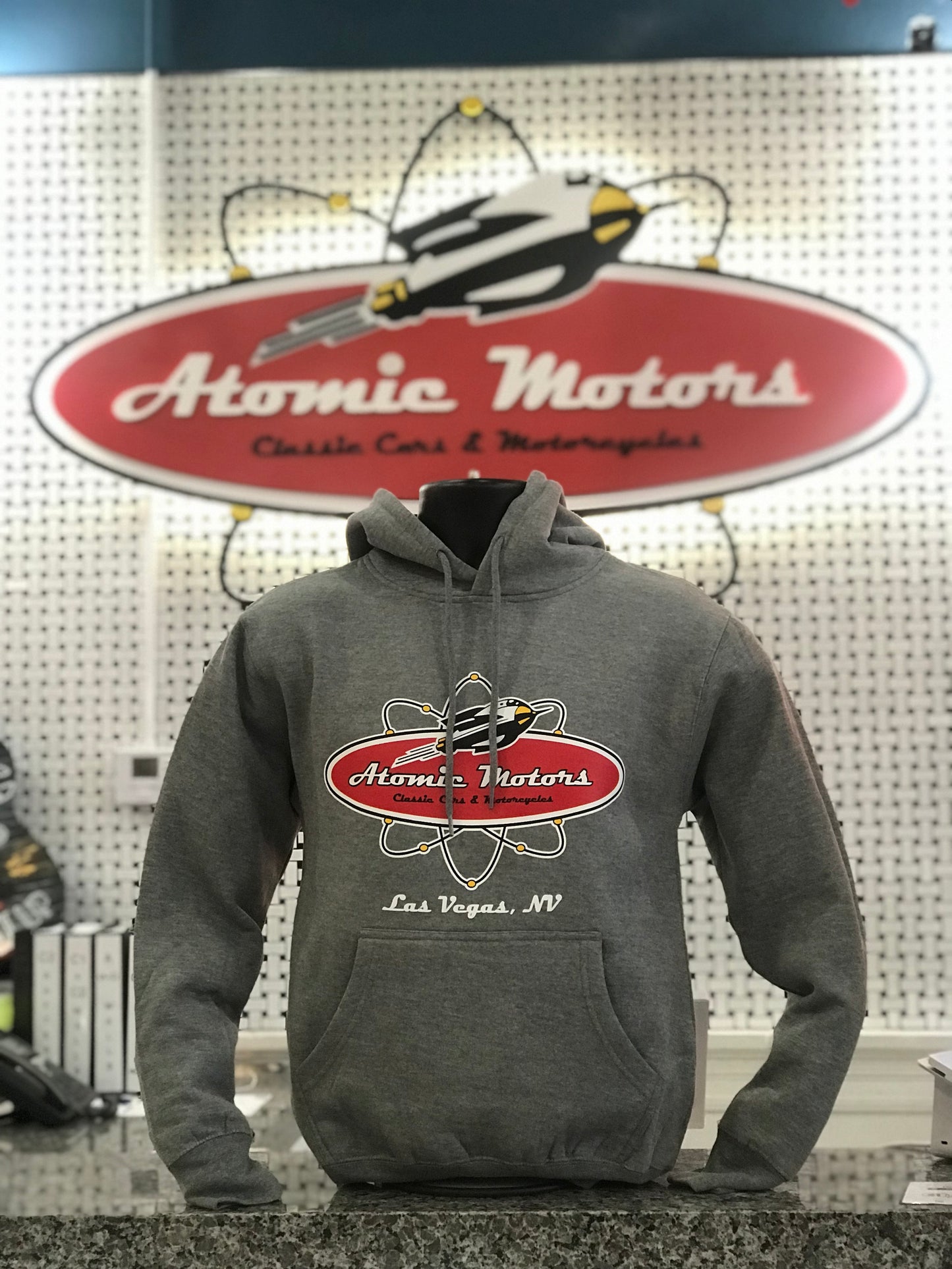 Hoodie,Atomic Motors,Graphite Grey