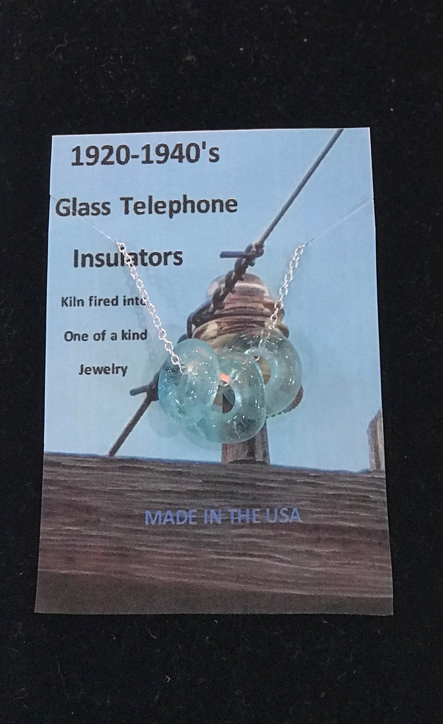 Necklace,Telephone Insulator Glass