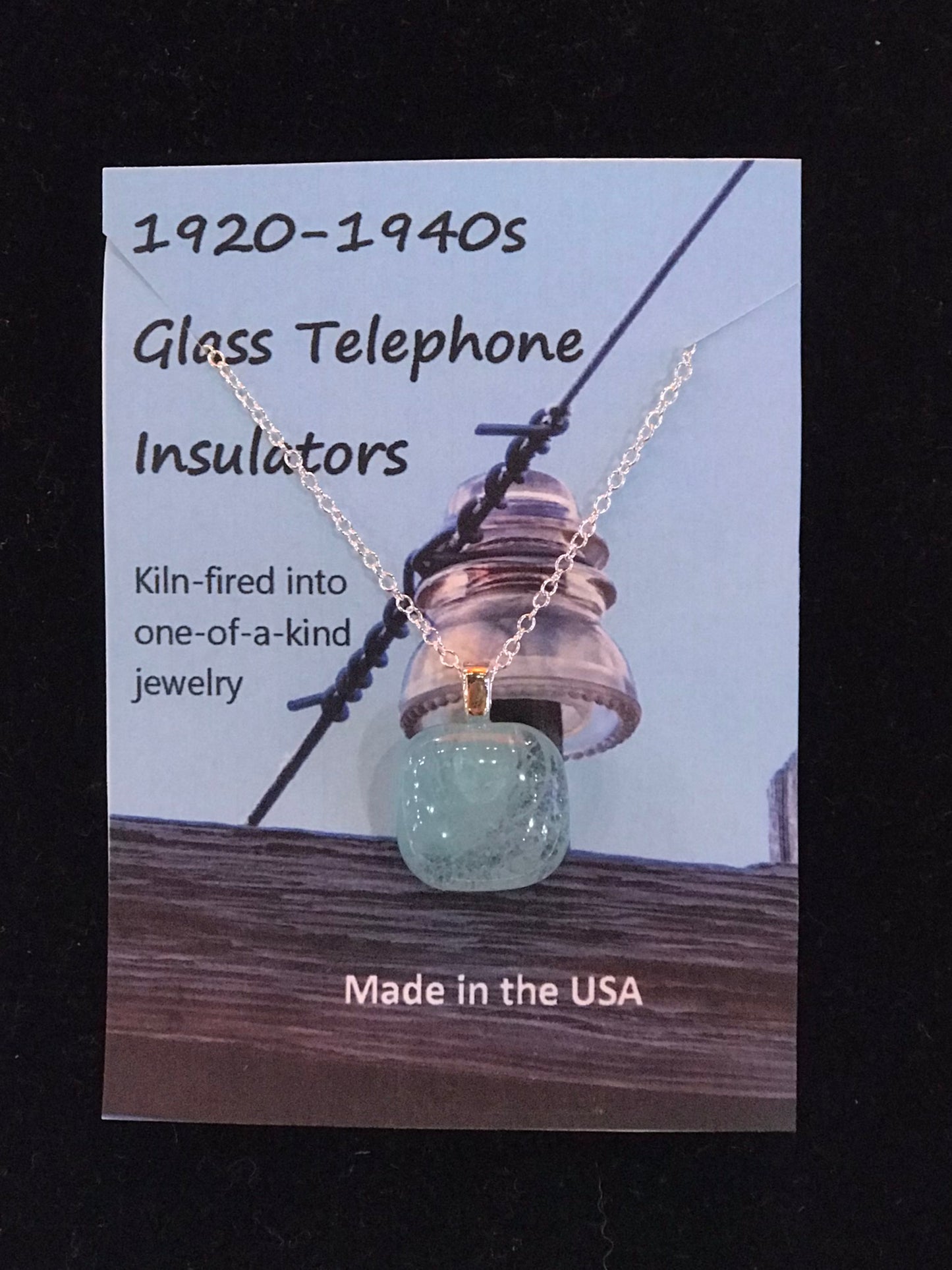 Necklace,Telephone Insulator Glass