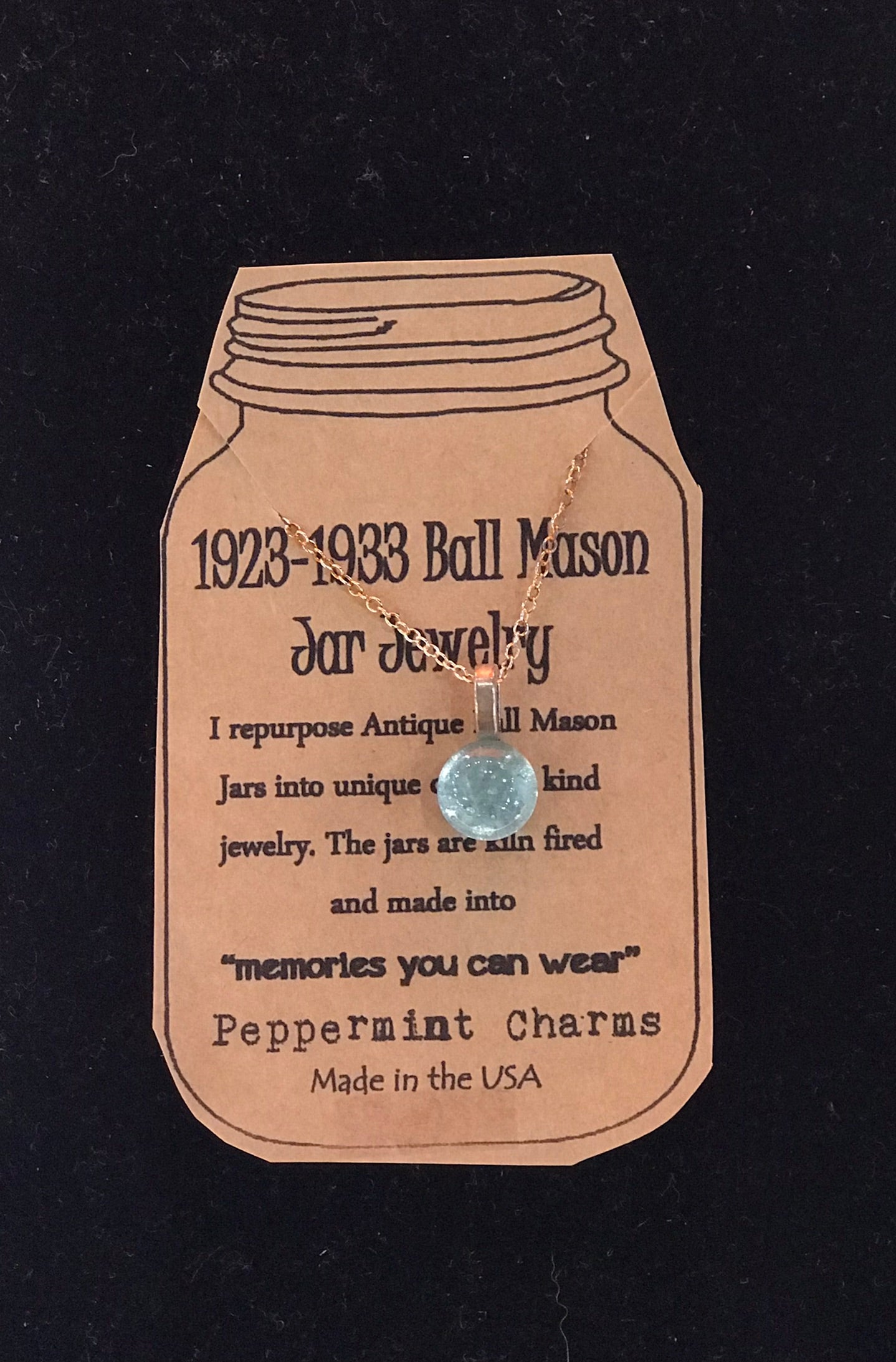 Necklace,Mason Jar Glass