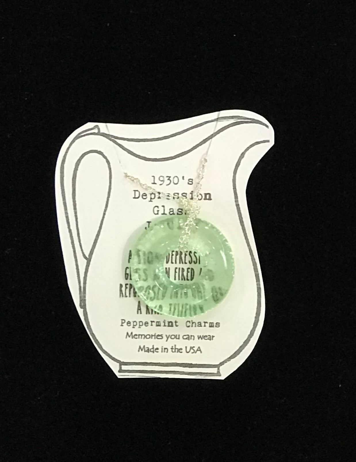 Necklace,1930's Depression Glass