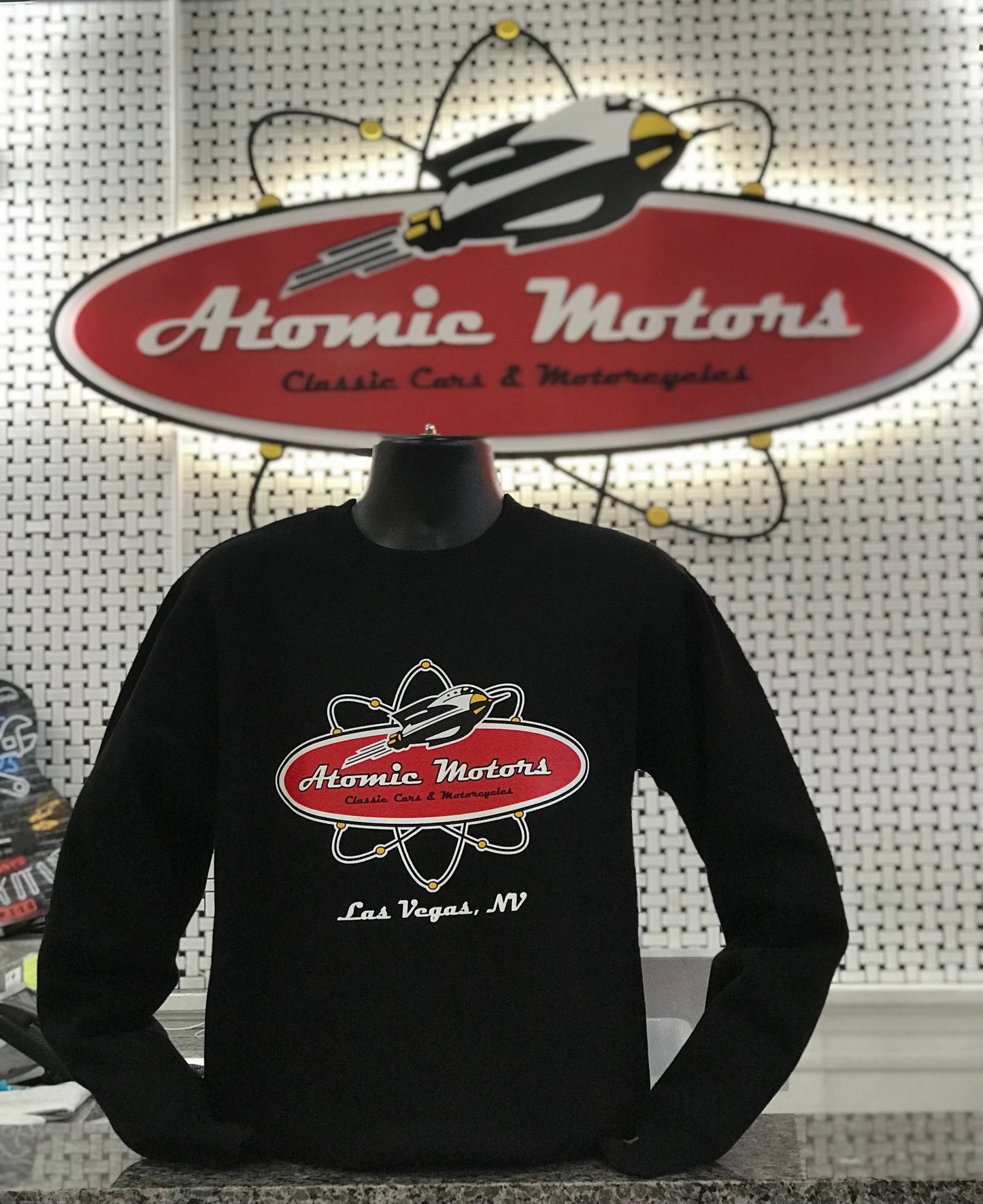 Sweatshirt,Atomic Motors,Black