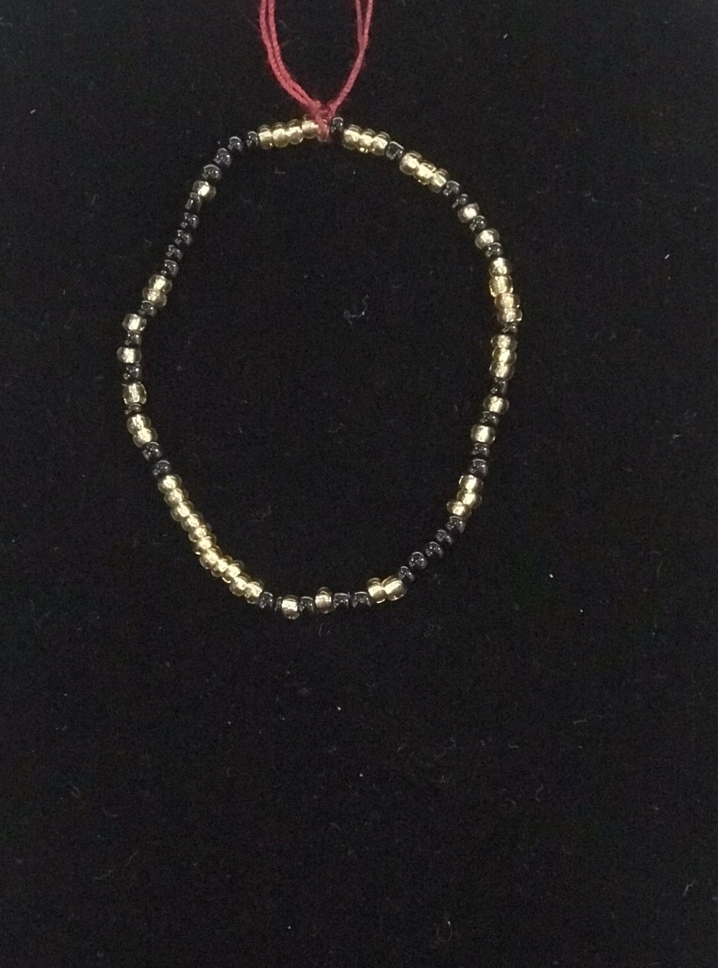 Bracelet,Small Beads,Gold&Black