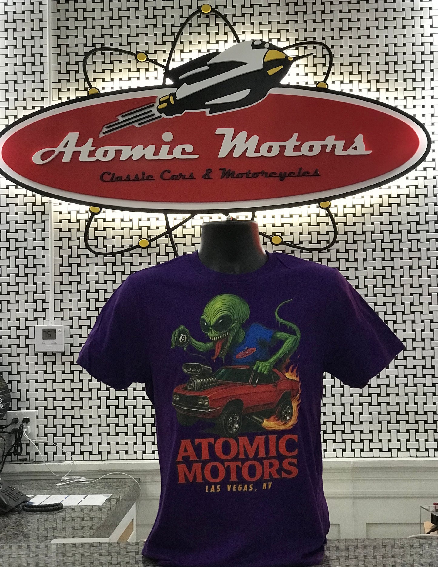 T-Shirt,Psycho Alien,Purple