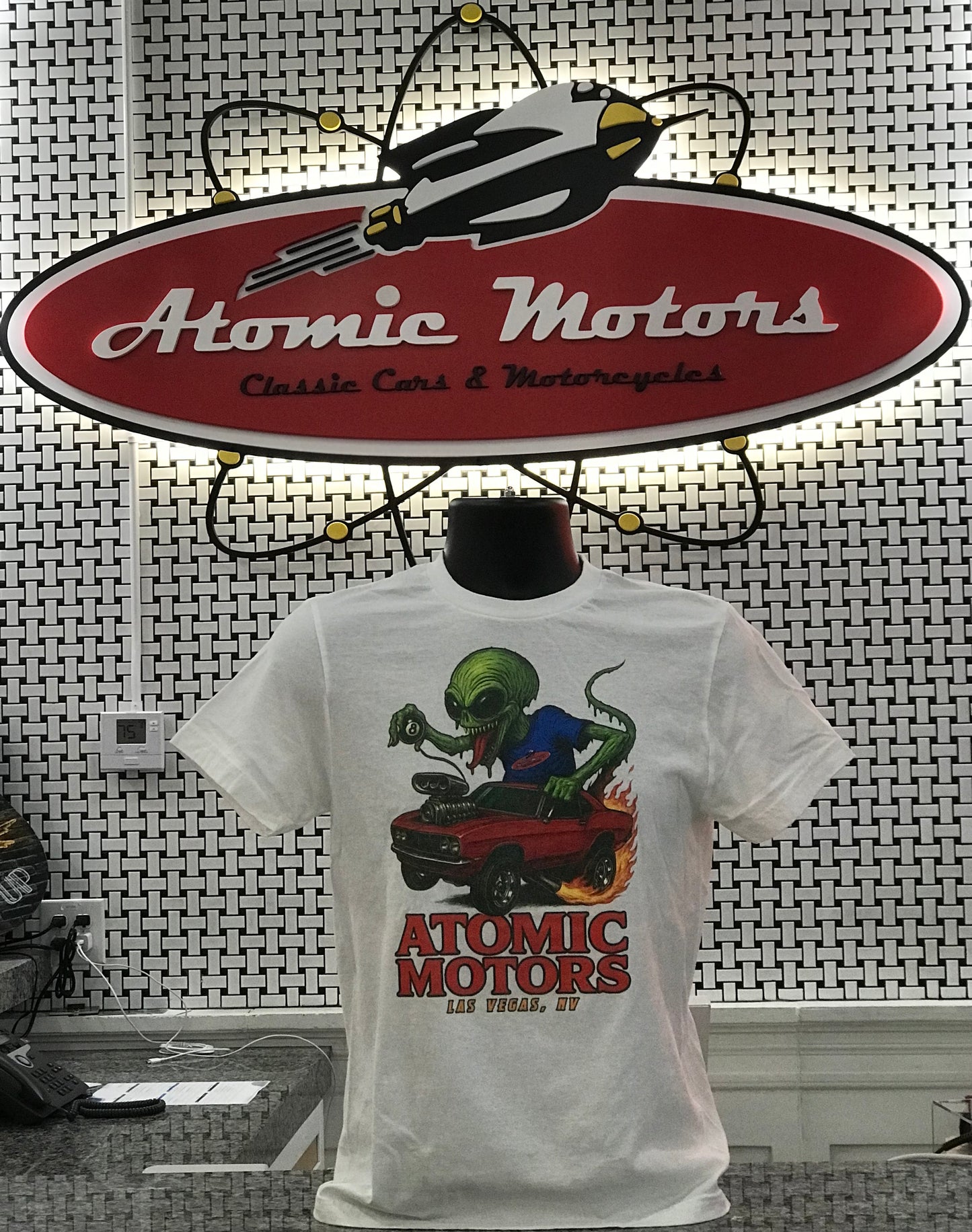 T-Shirt,Psycho Alien,White