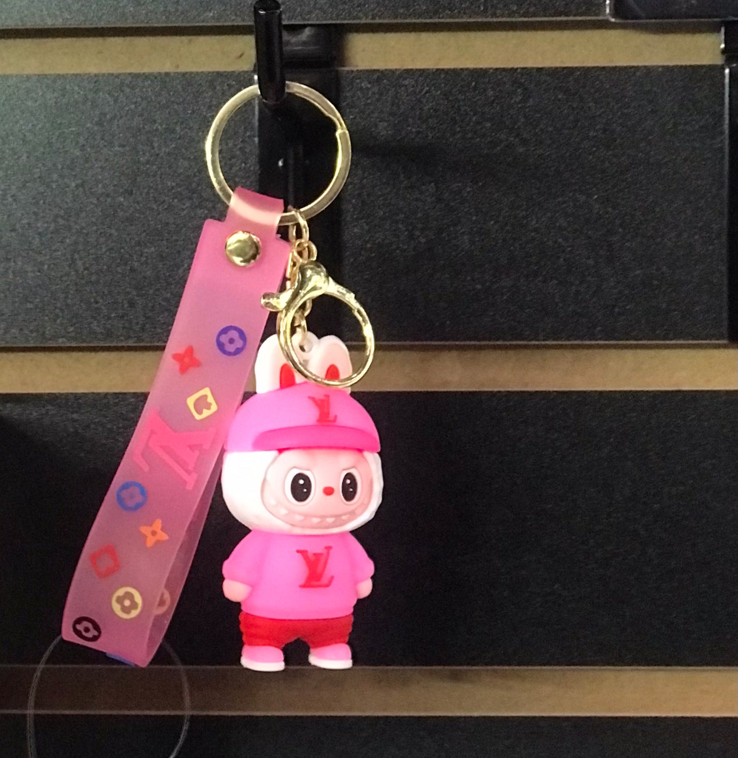 Keychain,Labubu,Louis Vuitton,Pink