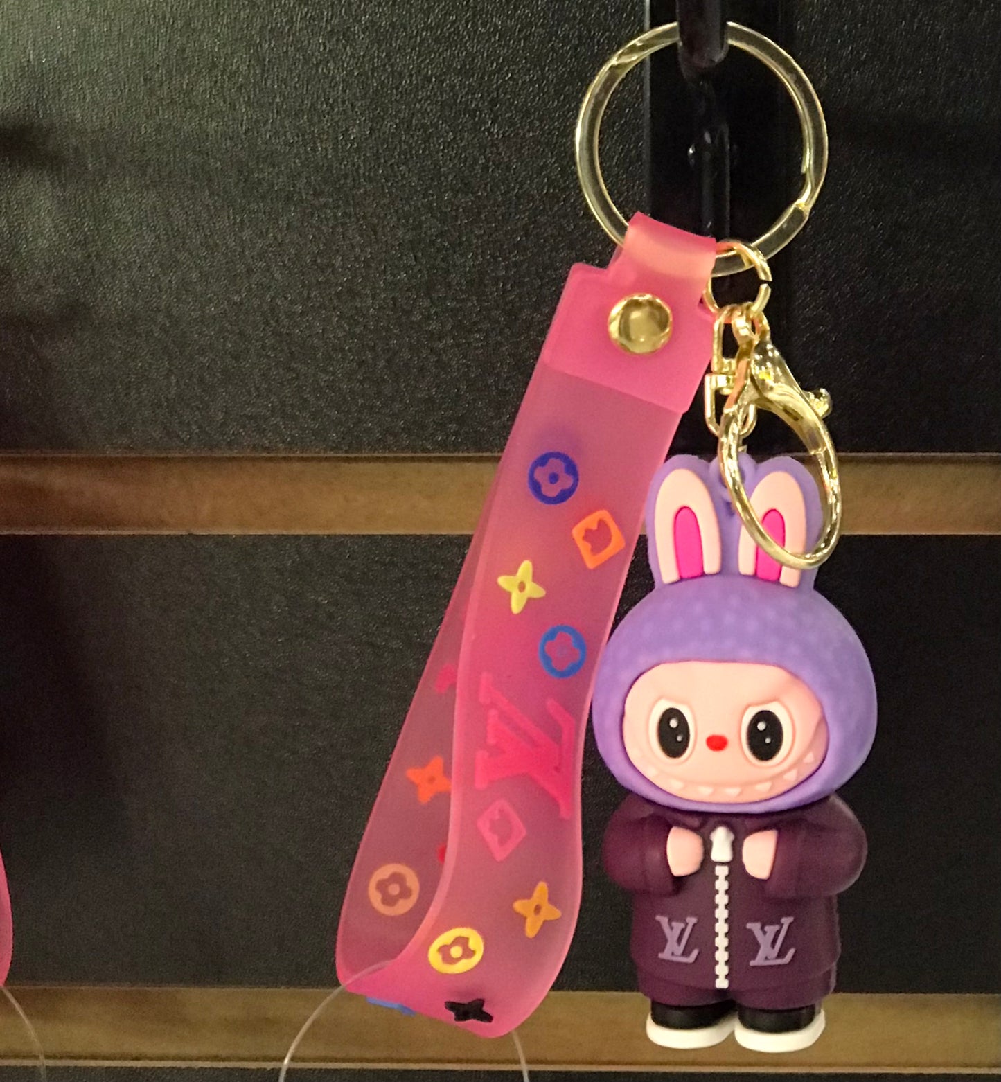 Keychain,Labubu,Louis Vuitton,Purple