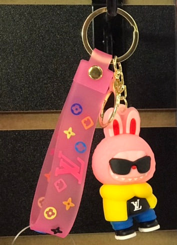 Keychain,Labubu,Louis Vuitton,yellow