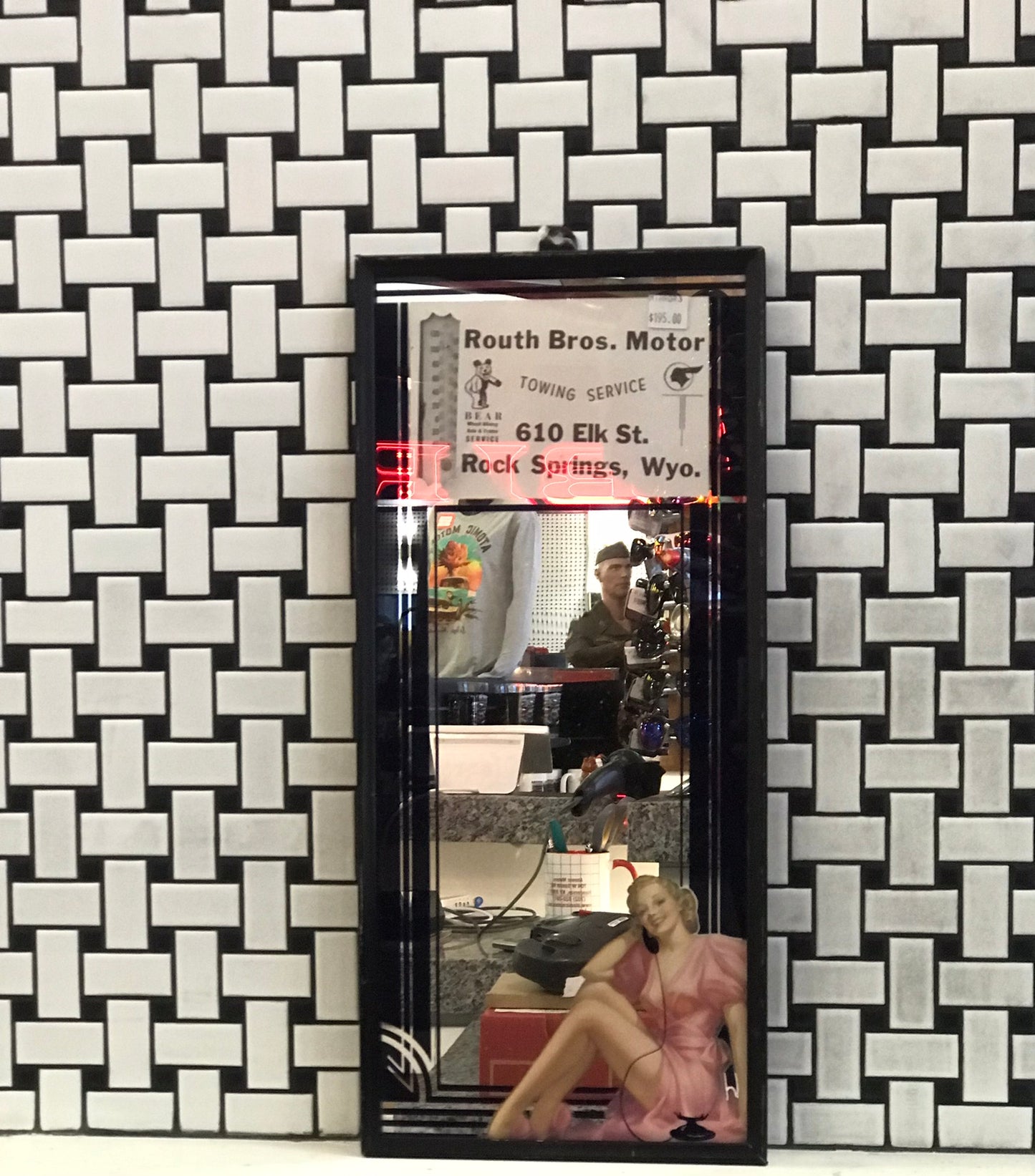 Mirror,Routh Bros.Motor,Thermometer