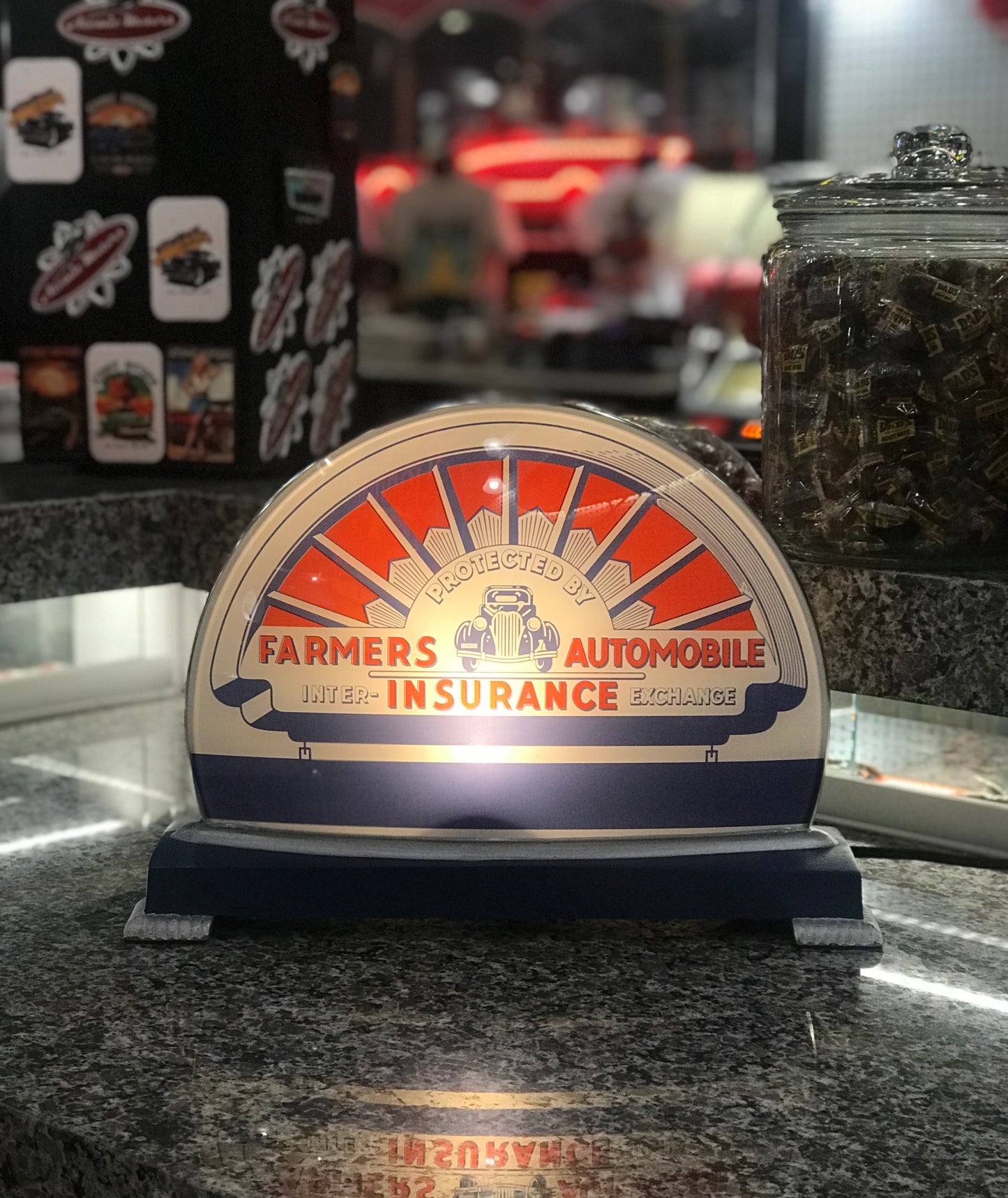 Lamp,Farmers Insurance 1930's