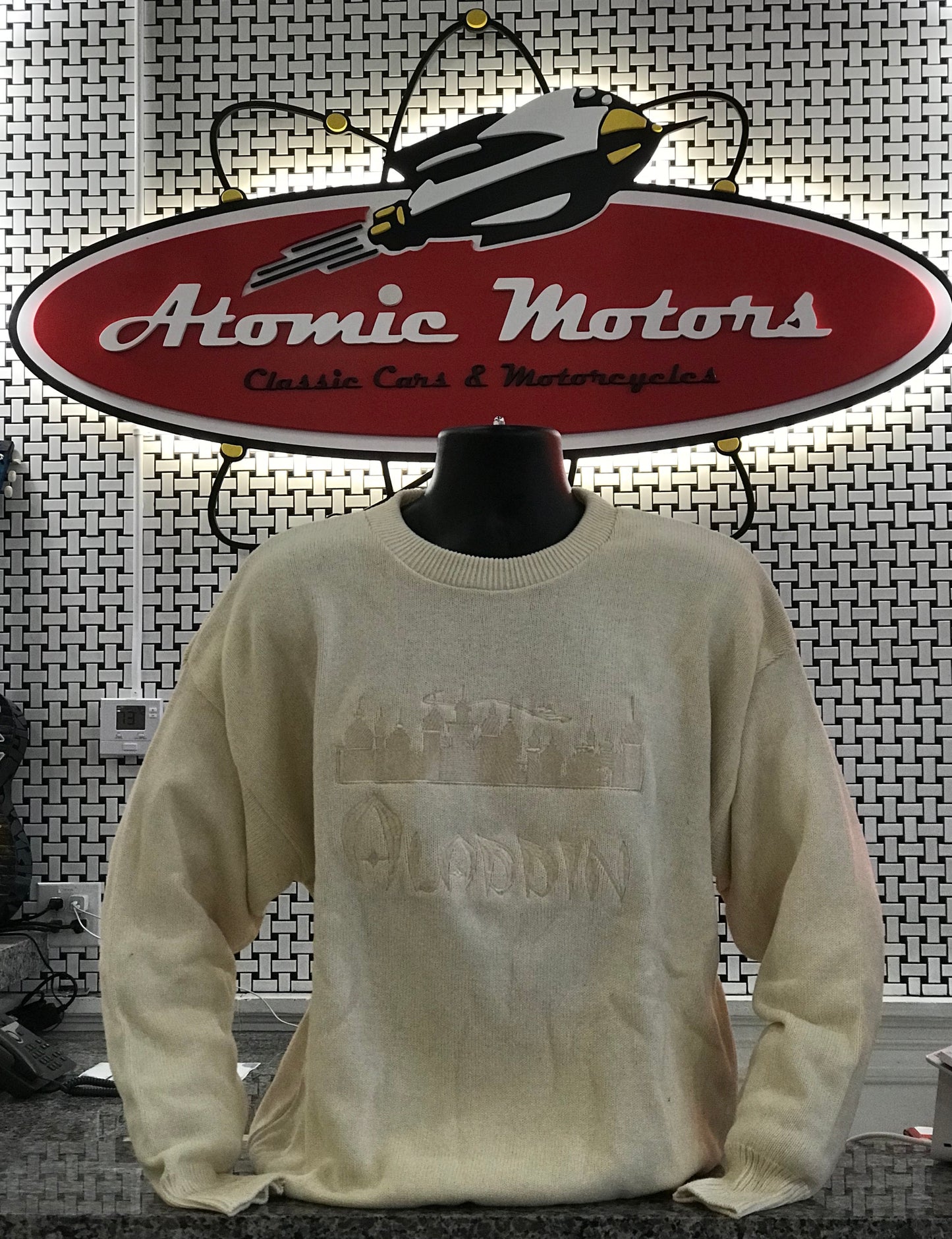 Sweater,Aladdin,Mrs.Voorhees,White