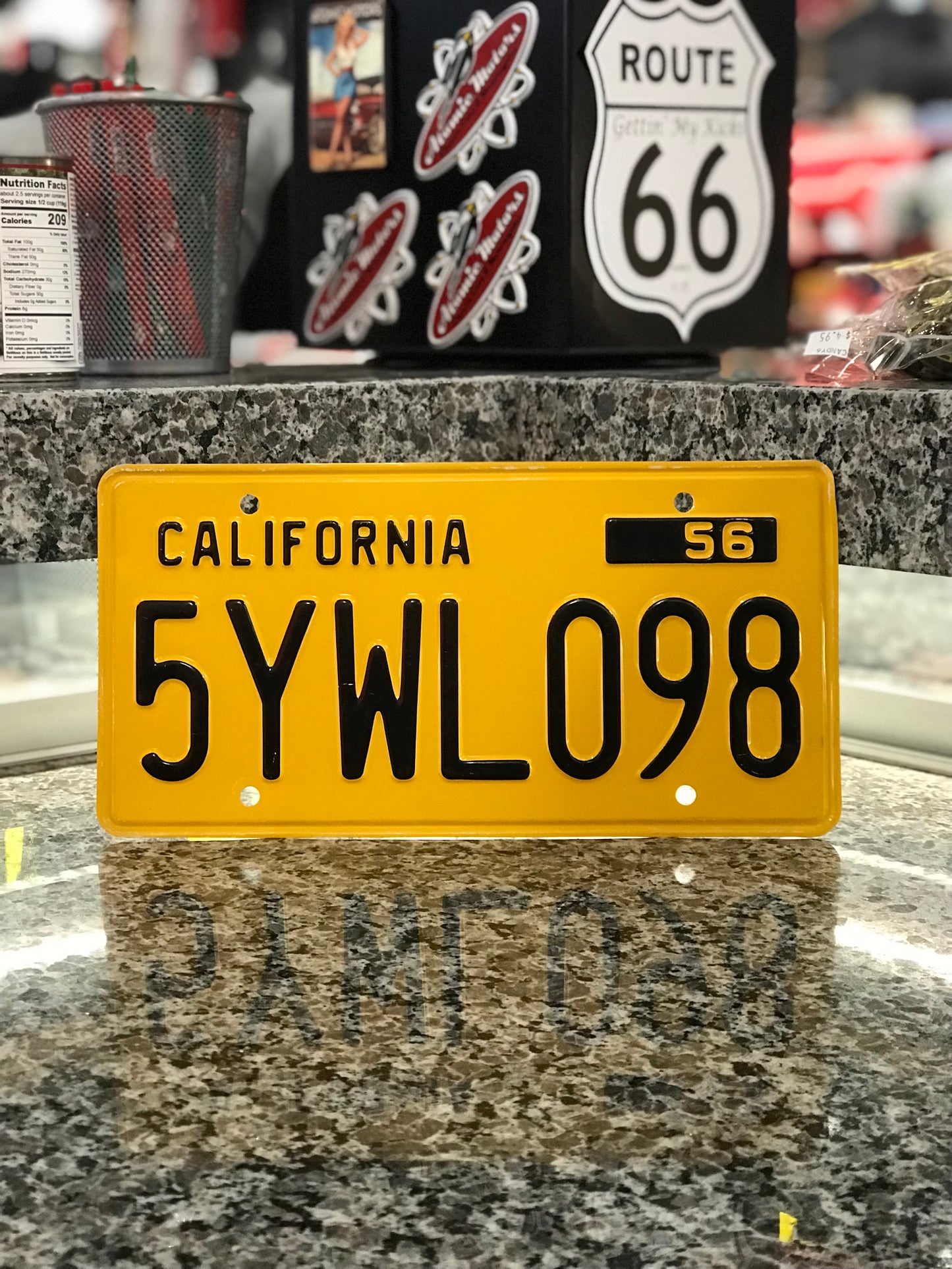License Plate,1956 California