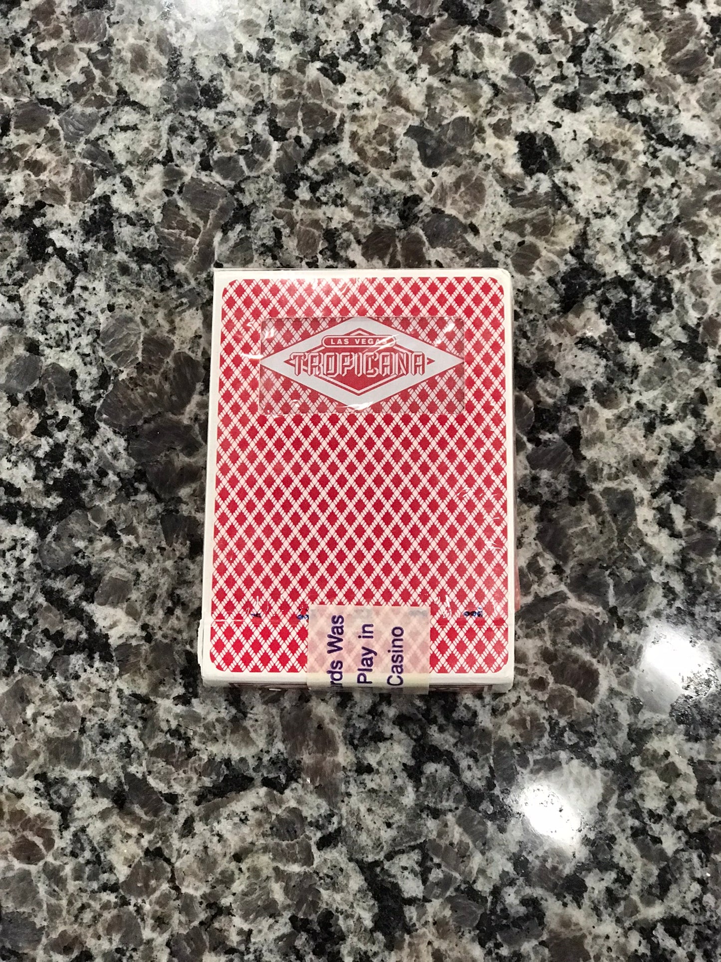 Playing Cards,Tropicana Hotel Tournament,Red