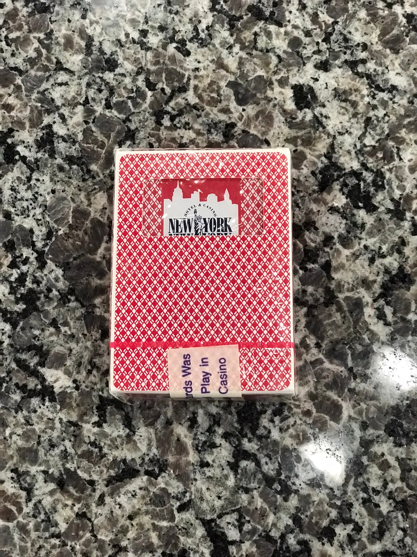 Playing Cards,New York New York,Hotel Tournament,Red