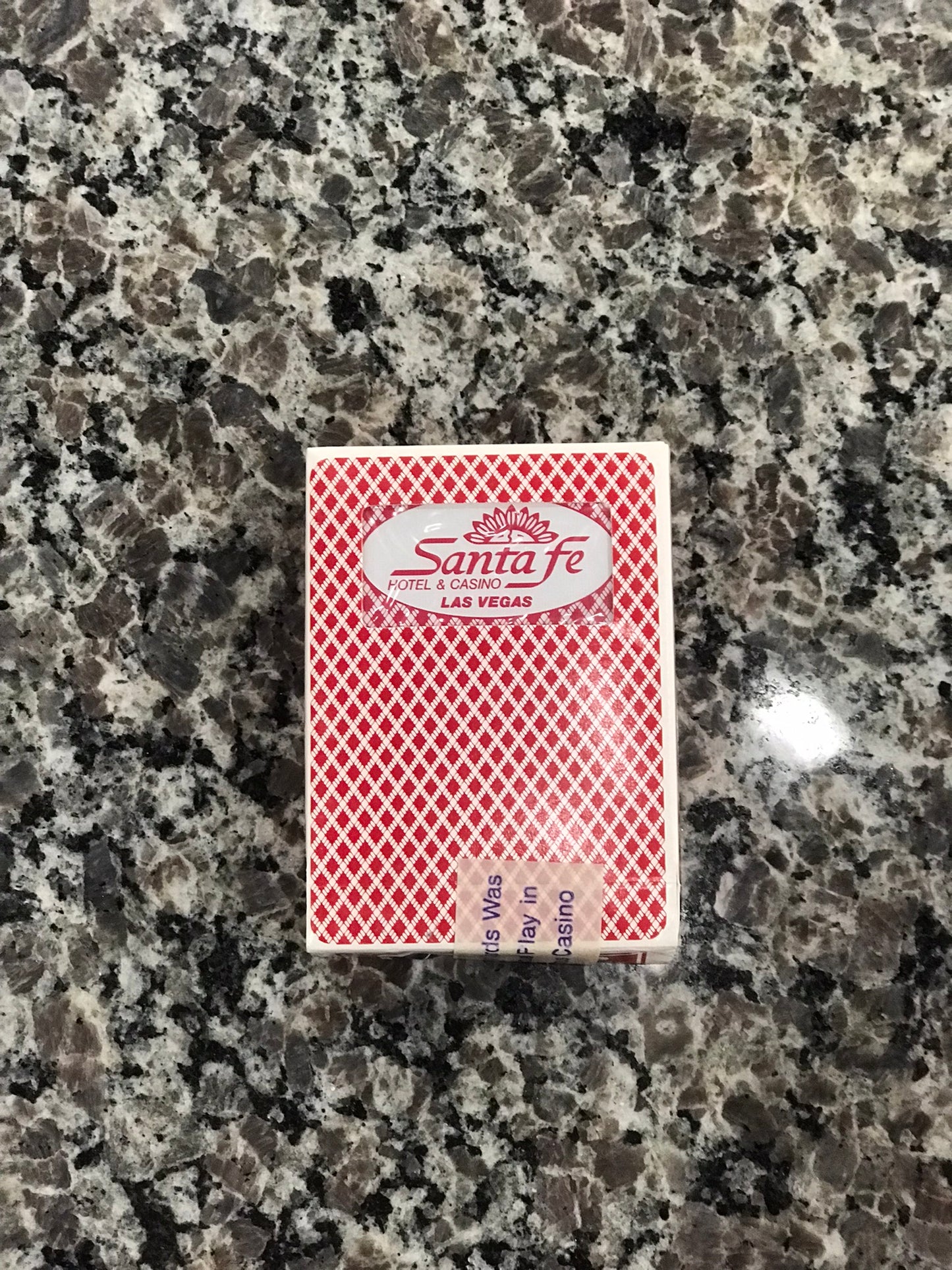 Playing Cards,Santa Fe,Hotel Tournament,Red
