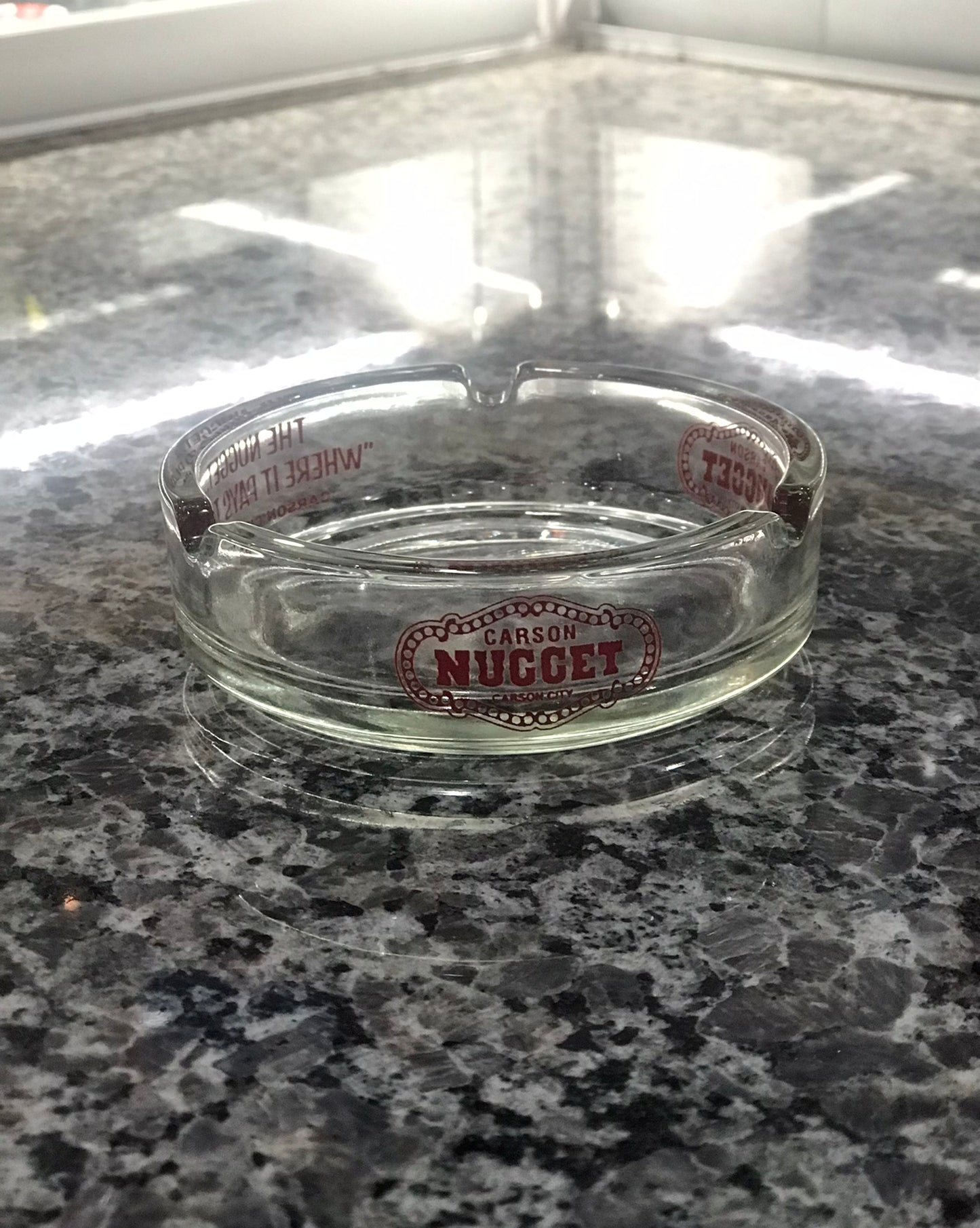 Ashtray,Nugget,Carson CIty,Clear