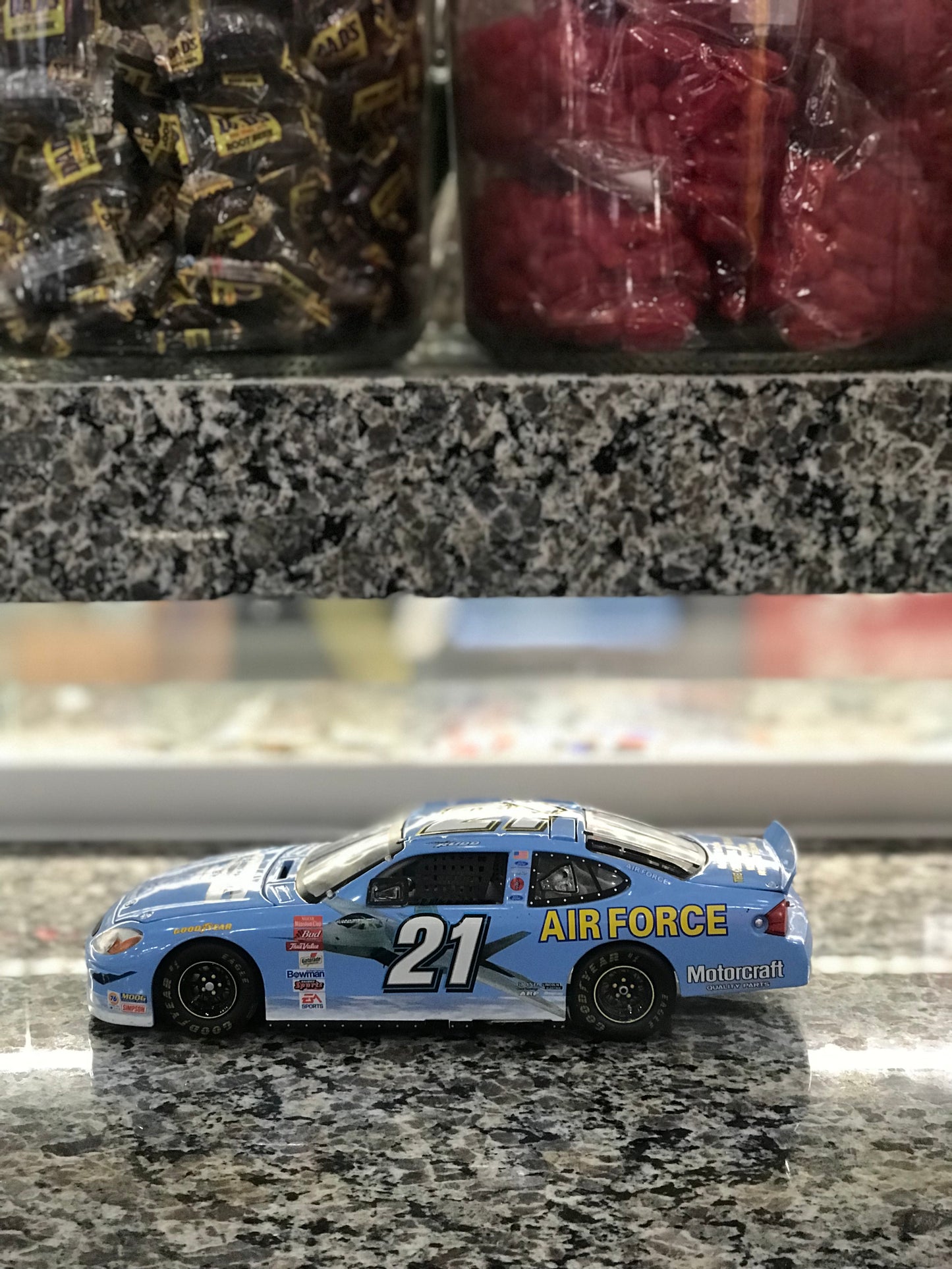 Nascar,Air Force,Ford Taurus,Blue