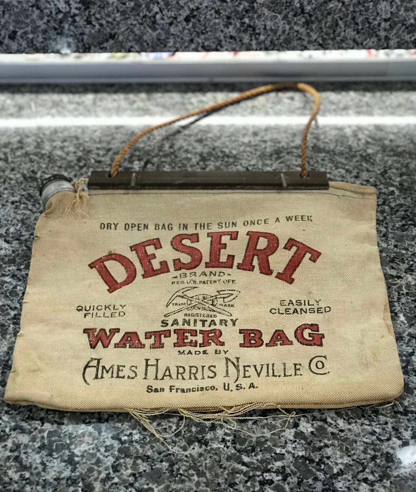Water Bag,Flax,Desert