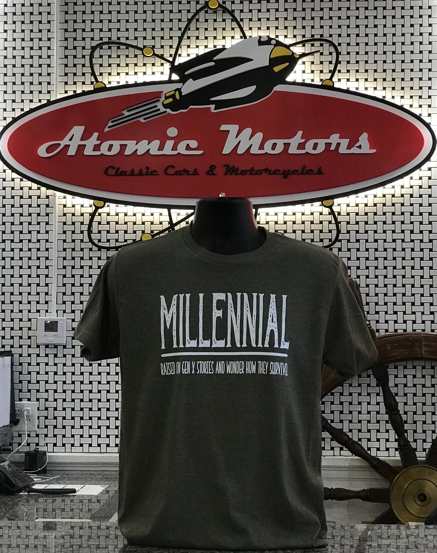 T-Shirt,Millennial,Heather Green
