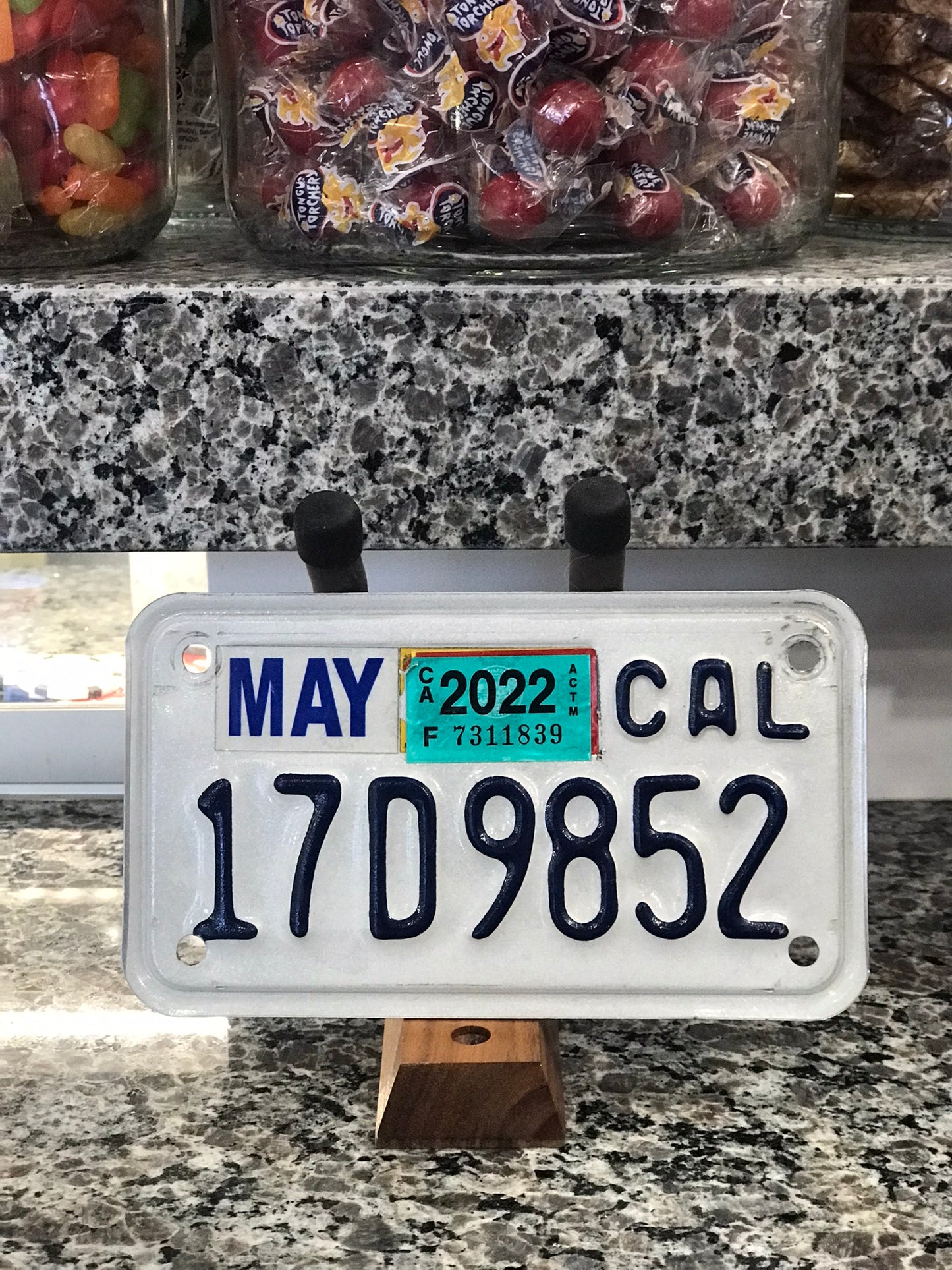 Plate,Motorcycle,California,May 2022