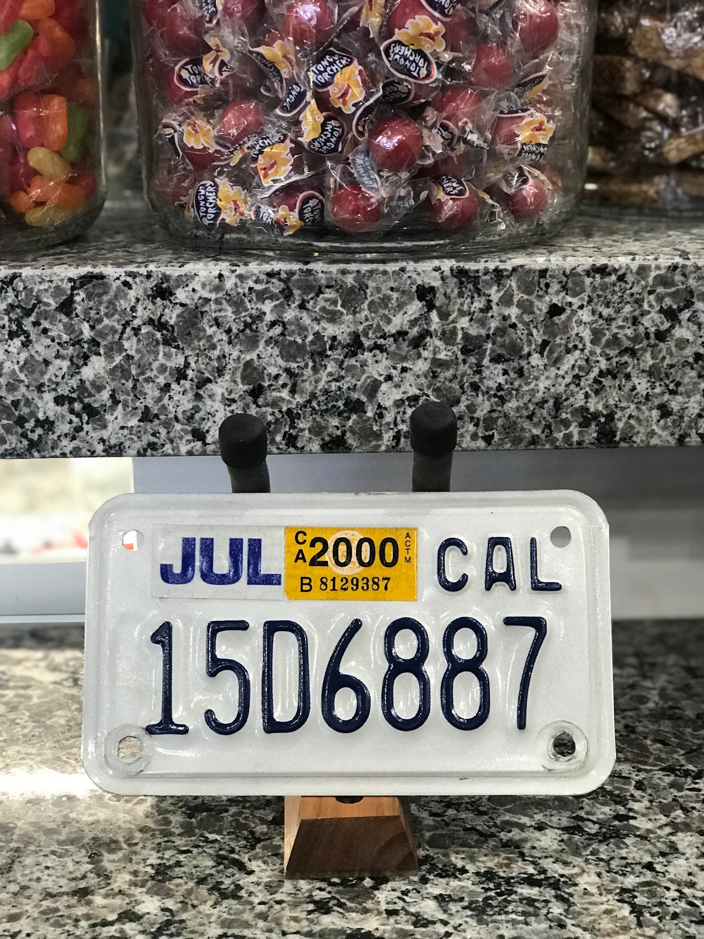 Plate,Motorcycle,California,July 2000