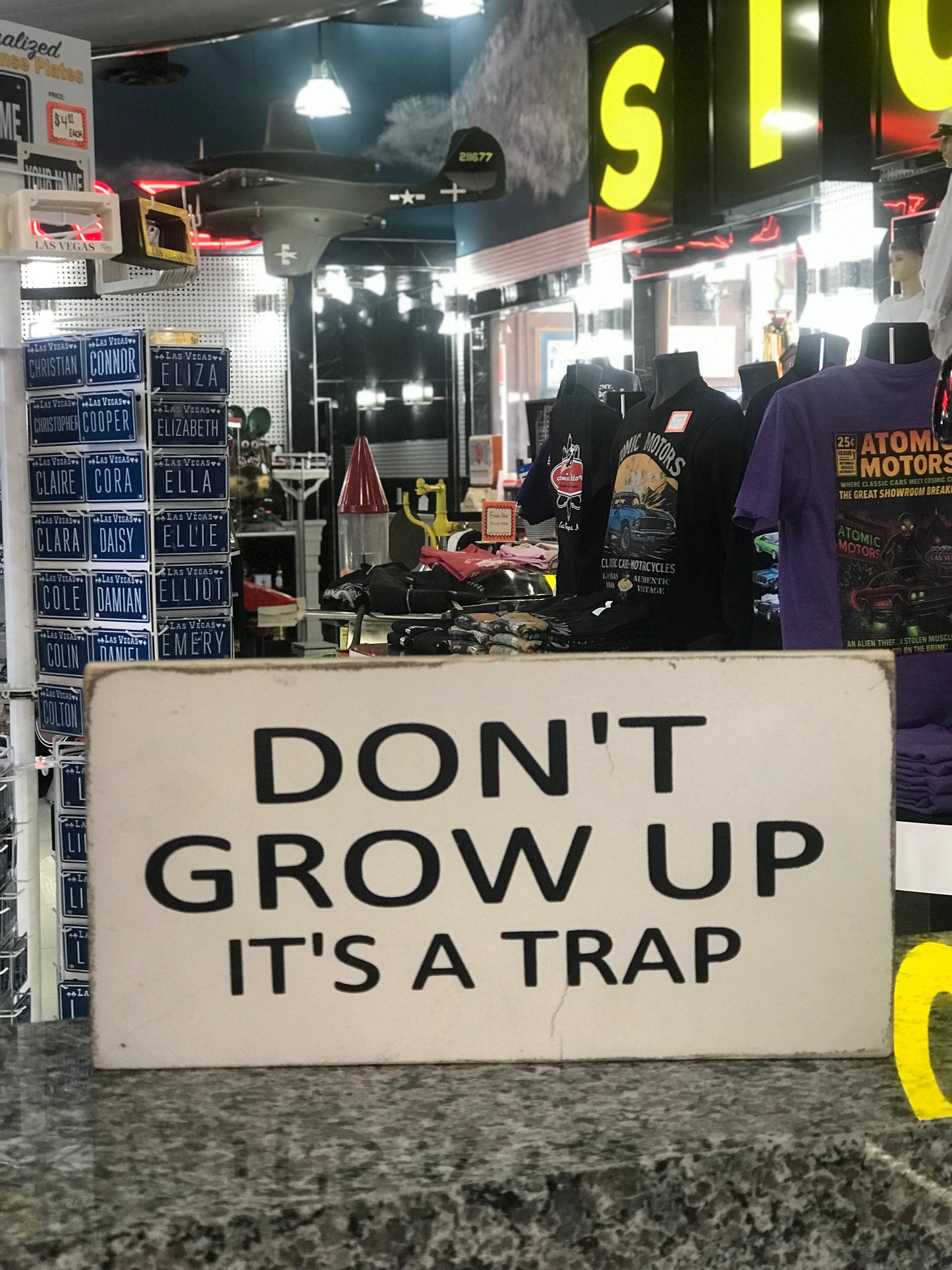 Sign,Don't Grow UP,7X7