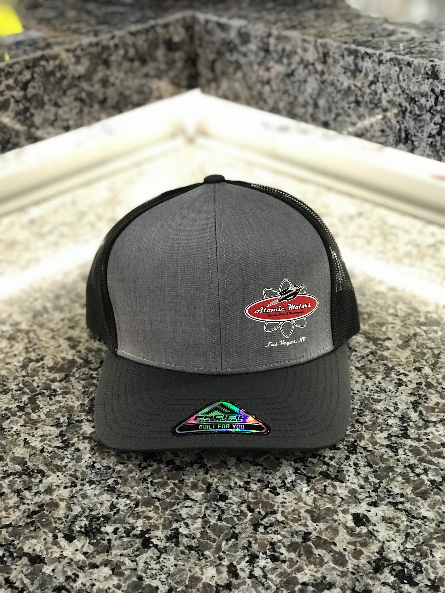 Hat,Atomic Motors,104C,Graphite,Black